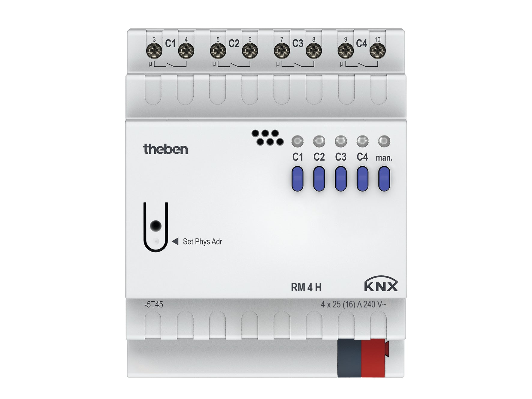THEBEN KNX Schaltaktor, 4 Kanäle, 25 A THEBEN KNX Schaltaktor, 4 Kanäle, 25 A